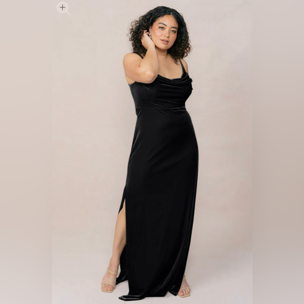 Revelry Black Velvet Skye Dress